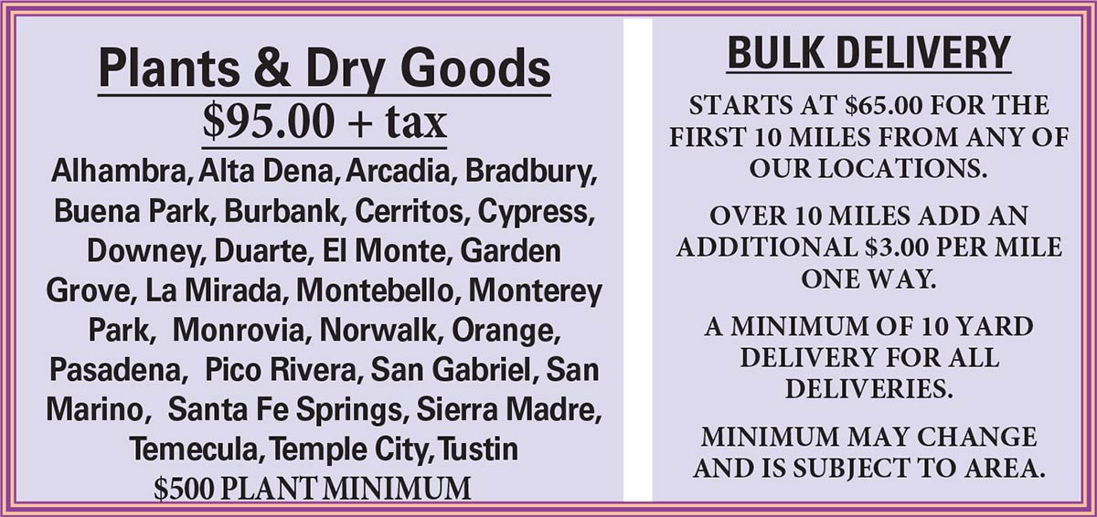 Sunshine Growers Nursery Delivery Charges Sunshine Growers Nursery